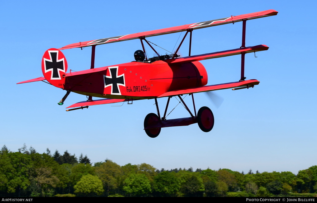 Aircraft Photo of G-DREI / 152/17 | Fokker Dr.1 (replica) | Germany - Air Force | AirHistory.net #642401
