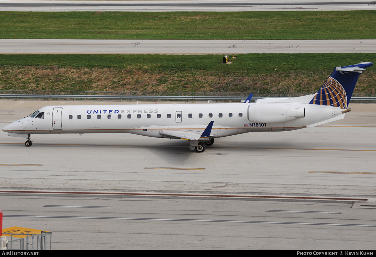 Aircraft Photo of N18101 | Embraer ERJ-145XR (EMB-145XR) | United Express | AirHistory.net #642619