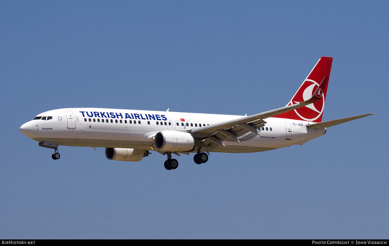 Aircraft Photo of TC-JGD | Boeing 737-8F2 | Turkish Airlines | AirHistory.net #642658