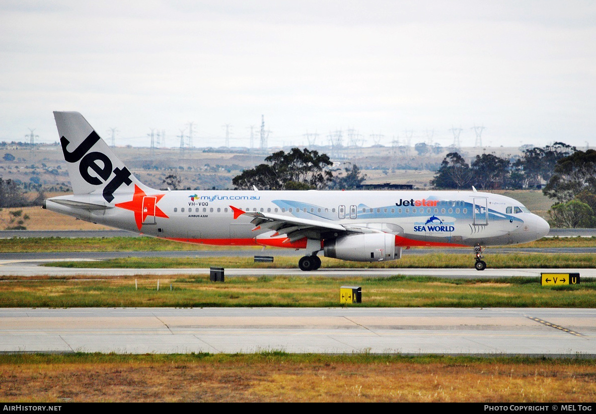 Aircraft Photo of VH-VQQ | Airbus A320-232 | Jetstar Airways | AirHistory.net #642670