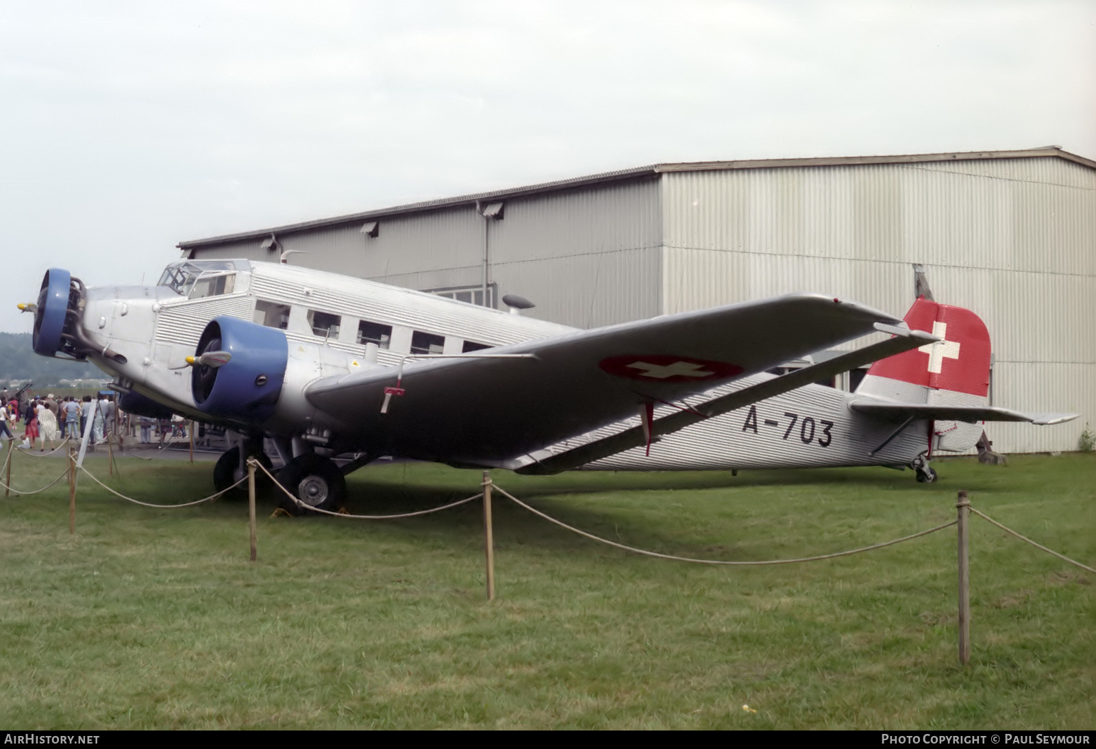 Aircraft Photo of A-703 | Junkers Ju 52/3m g4e | Switzerland - Air Force | AirHistory.net #642702