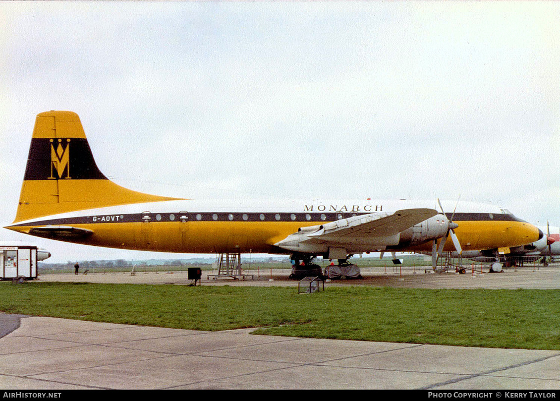 Aircraft Photo of G-AOVT | Bristol 175 Britannia 312 | Monarch Airlines | AirHistory.net #642705