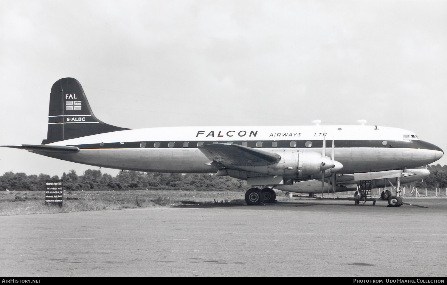 Aircraft Photo of G-ALDC | Handley Page HP-81 Hermes 4 | Falcon Airways - FAL | AirHistory.net #642712