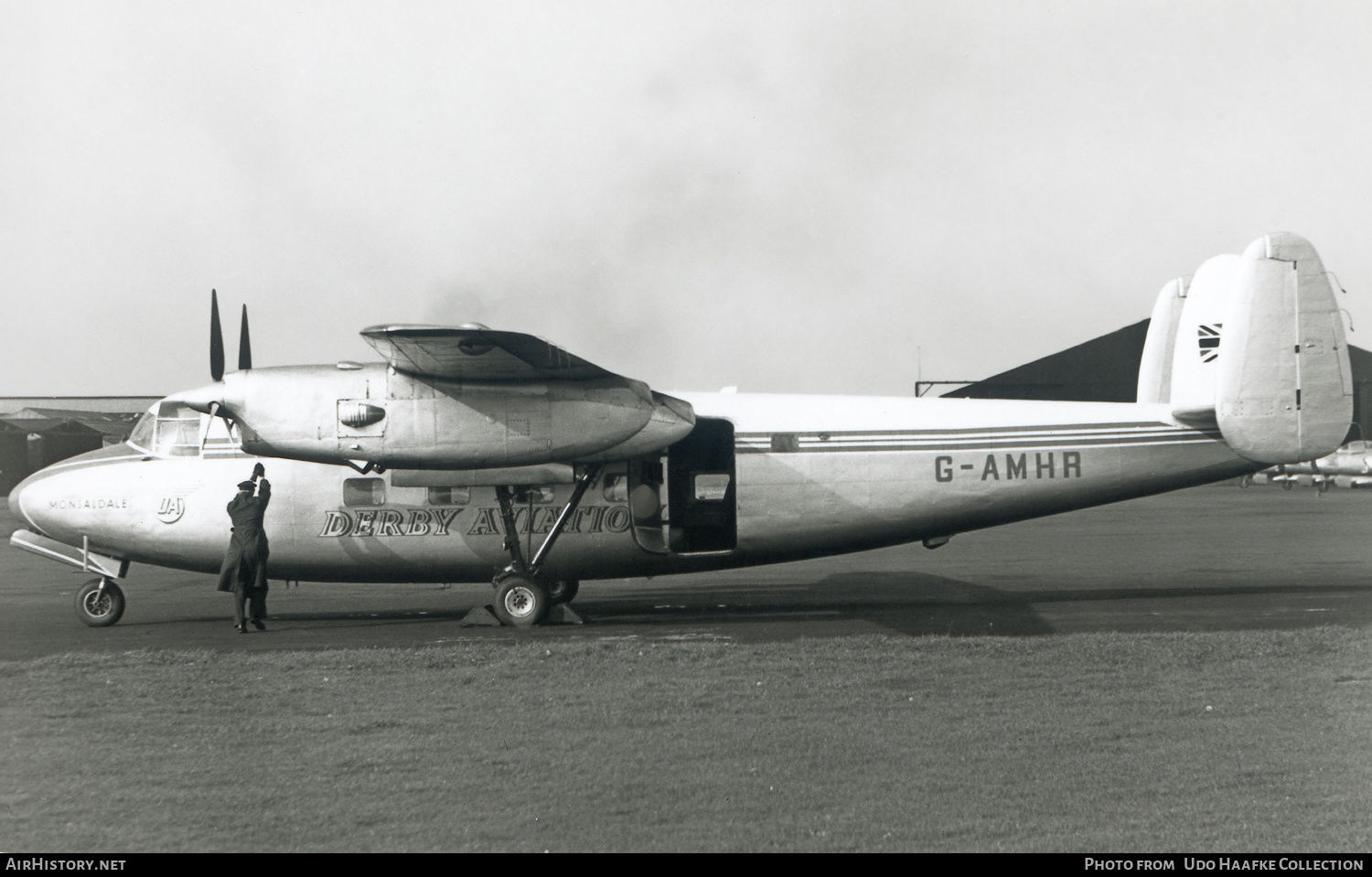 Aircraft Photo of G-AMHR | Handley Page HPR.1 Marathon Mk1A | Derby Aviation | AirHistory.net #642713