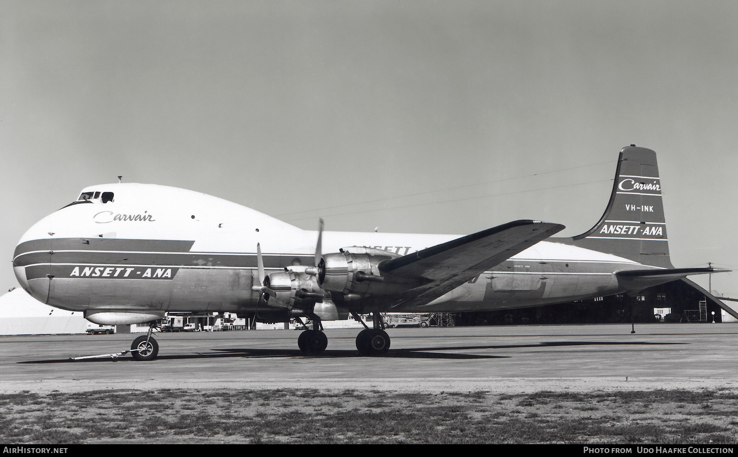 Aircraft Photo of VH-INK | Aviation Traders ATL-98 Carvair | Ansett - ANA Air Cargo | AirHistory.net #642726