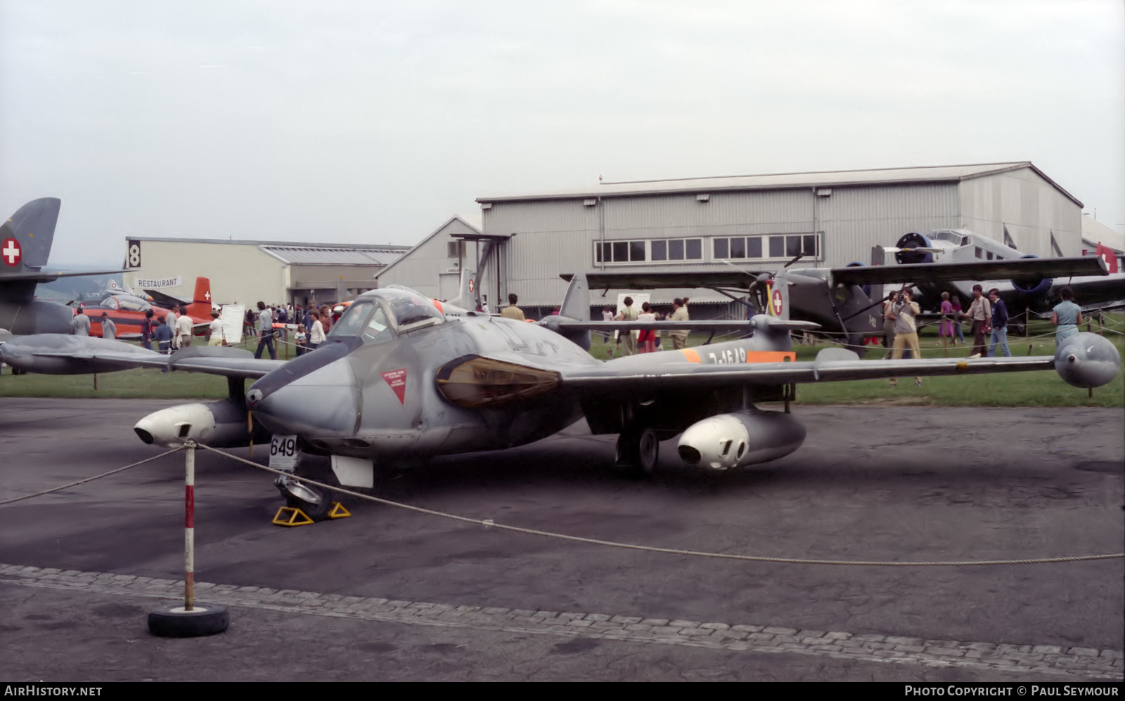 Aircraft Photo of J-1649 | De Havilland D.H. 112 Venom FB50 | Switzerland - Air Force | AirHistory.net #642729