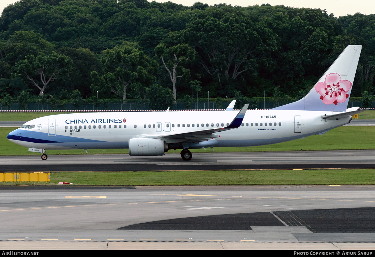 Aircraft Photo of B-18665 | Boeing 737-8AL | China Airlines | AirHistory.net #642793