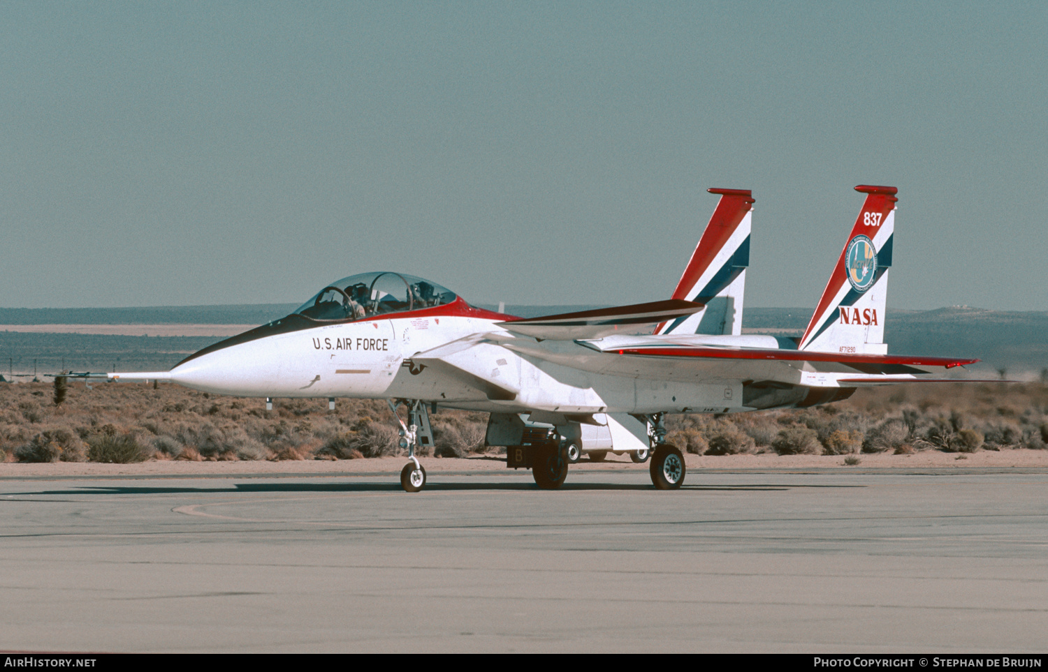 Aircraft Photo of NASA 837 / AF71290 | McDonnell Douglas F-15B Eagle | NASA - National Aeronautics and Space Administration | AirHistory.net #642841