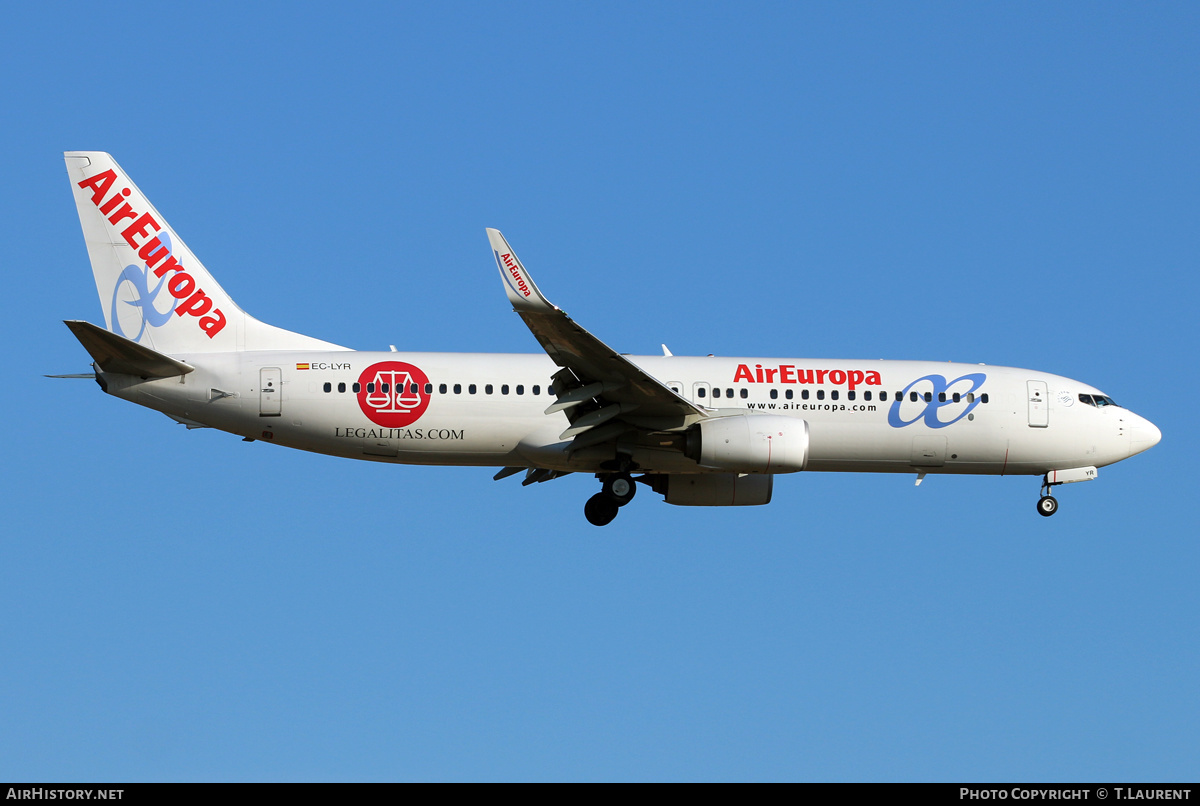 Aircraft Photo of EC-LYR | Boeing 737-85P | Air Europa | AirHistory.net #642874