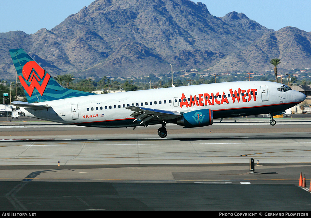 Aircraft Photo of N164AW | Boeing 737-33A | America West Airlines | AirHistory.net #642901