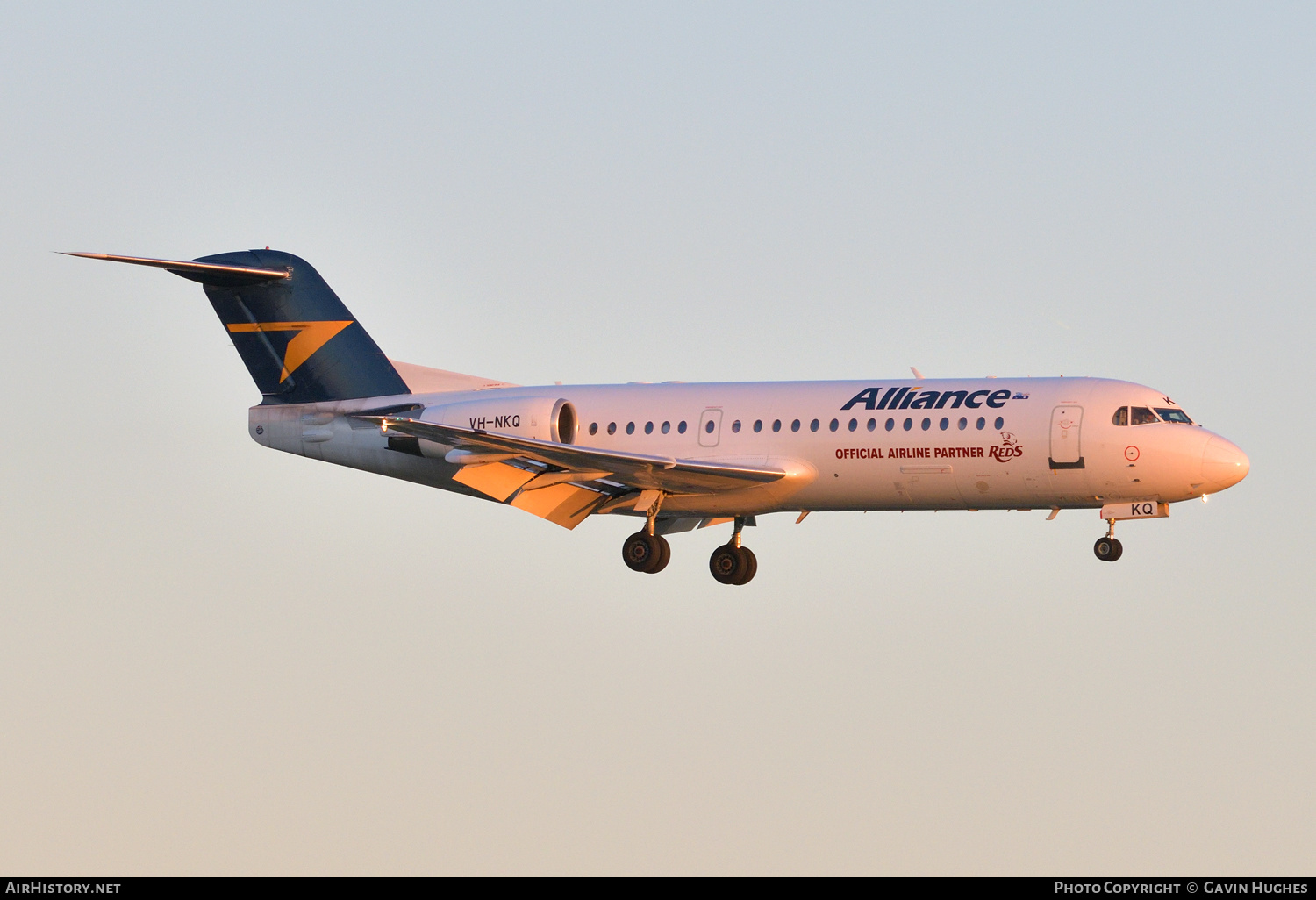 Aircraft Photo of VH-NKQ | Fokker 70 (F28-0070) | Alliance Airlines | AirHistory.net #642928