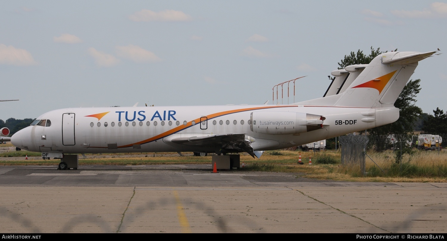 Aircraft Photo of 5B-DDF | Fokker 70 (F28-0070) | Tus Airways | AirHistory.net #642991
