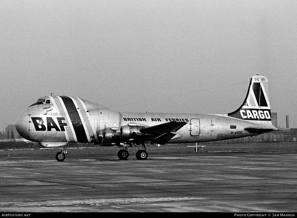 Aircraft Photo of G-ASDC | Aviation Traders ATL-98 Carvair | British Air Ferries - BAF | AirHistory.net #642993