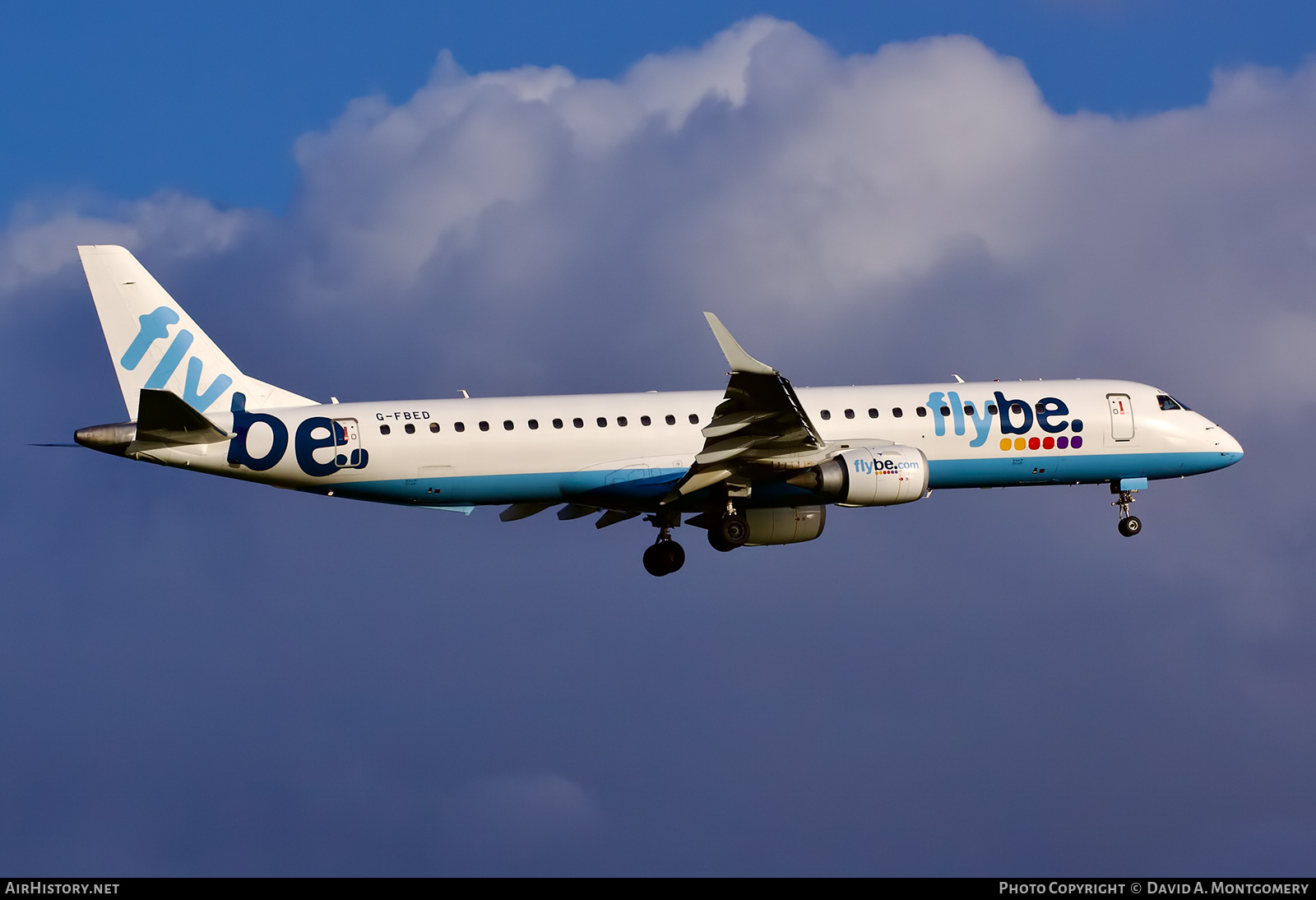 Aircraft Photo of G-FBED | Embraer 195LR (ERJ-190-200LR) | Flybe | AirHistory.net #643034