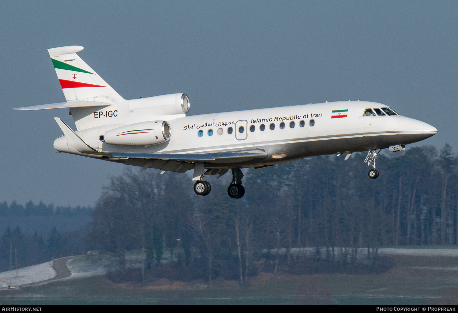 Aircraft Photo of EP-IGC / 5-9017 | Dassault Falcon 900EX | Islamic Republic of Iran | AirHistory.net #643045