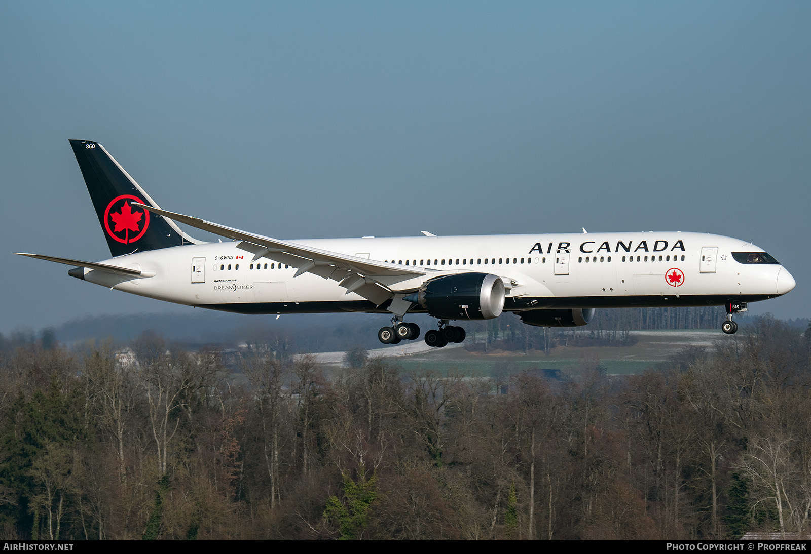 Aircraft Photo of C-GWUU | Boeing 787-9 Dreamliner | Air Canada | AirHistory.net #643051