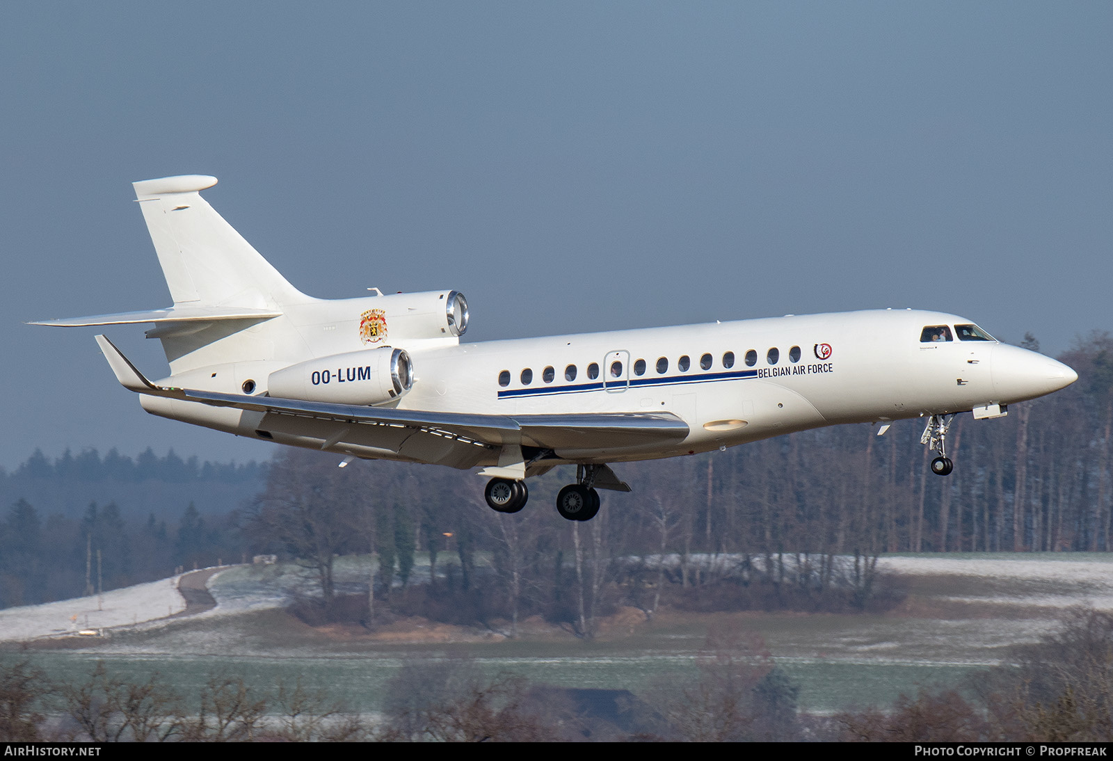 Aircraft Photo of OO-LUM | Dassault Falcon 7X | Belgium - Air Force | AirHistory.net #643055