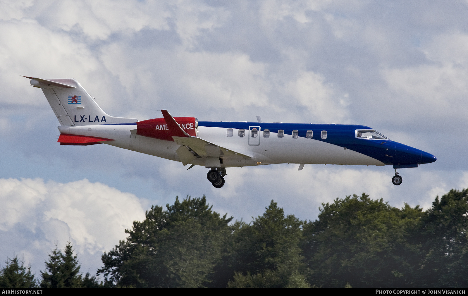 Aircraft Photo of LX-LAA | Learjet 45 | LAR - Luxembourg Air Rescue | AirHistory.net #643063