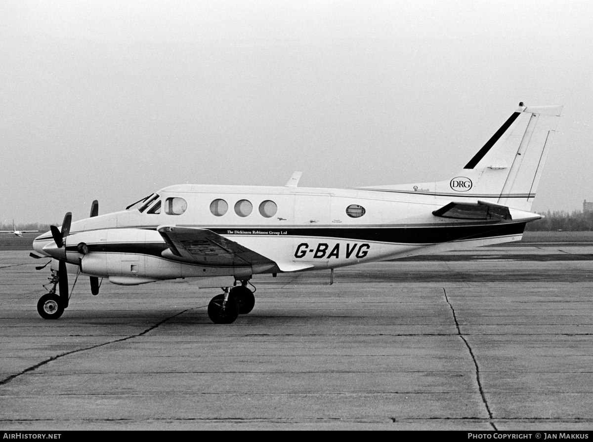 Aircraft Photo of G-BAVG | Beech E90 King Air | DRG - Dickinson Robinson Group | AirHistory.net #643107