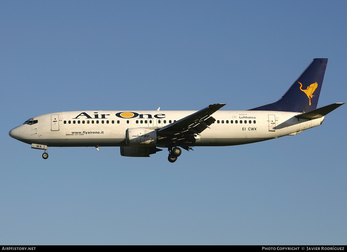 Aircraft Photo of EI-CWX | Boeing 737-4Y0 | Air One | AirHistory.net #643134