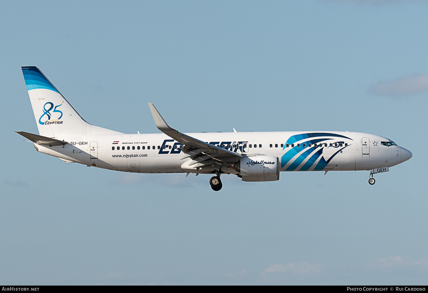 Aircraft Photo of SU-GEH | Boeing 737-800 | EgyptAir | AirHistory.net #643183