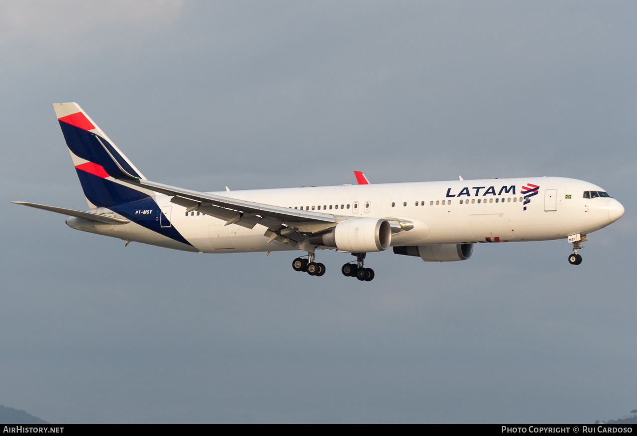 Aircraft Photo of PT-MSY | Boeing 767-316/ER | LATAM Airlines | AirHistory.net #643233