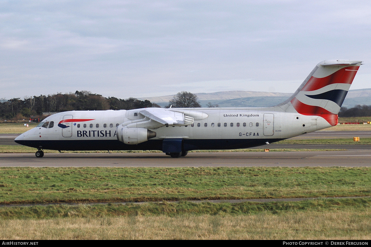 Aircraft Photo of G-CFAA | BAE Systems Avro 146-RJ100 | British Airways | AirHistory.net #643255