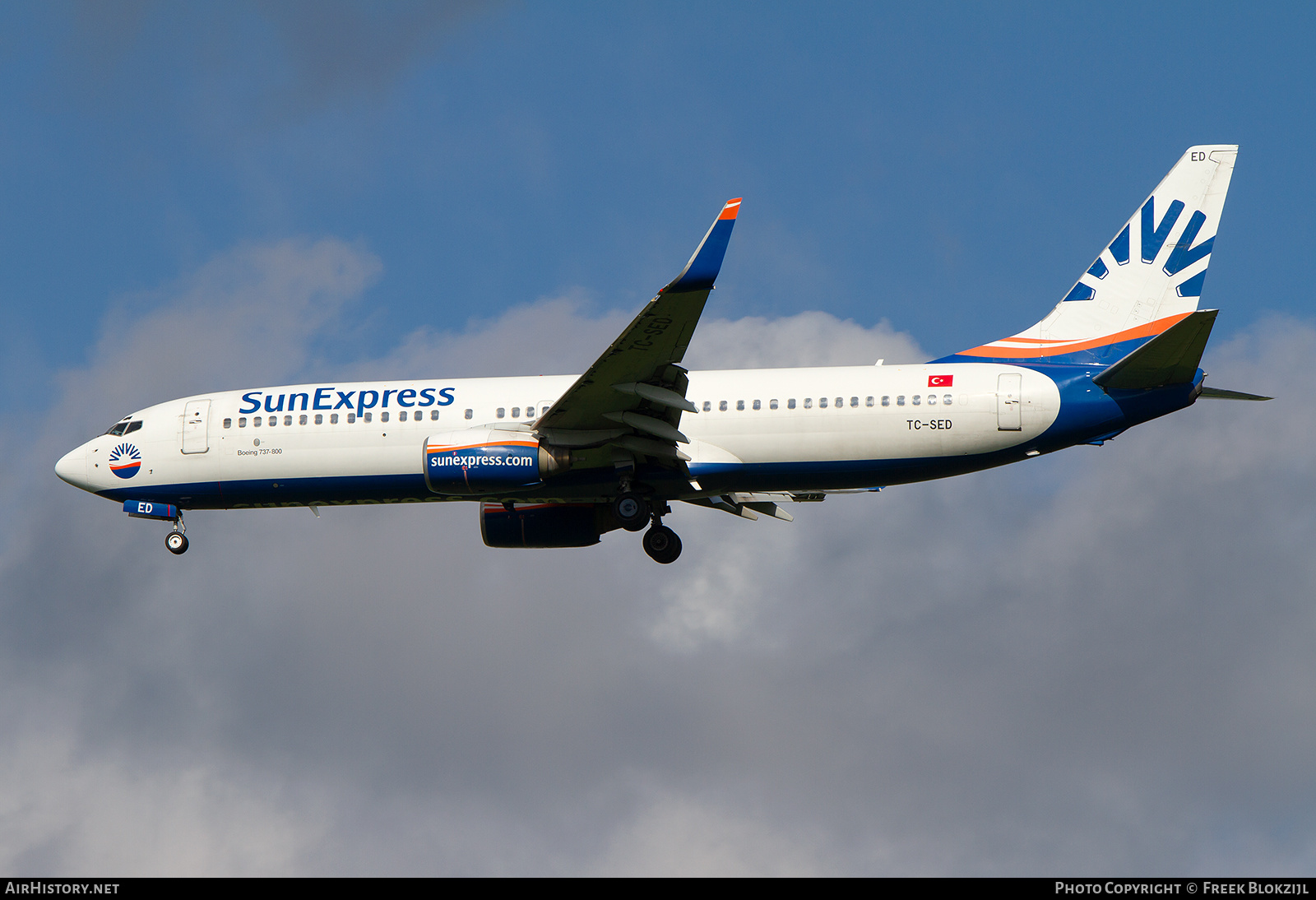 Aircraft Photo of TC-SED | Boeing 737-8CX | SunExpress | AirHistory.net #643299