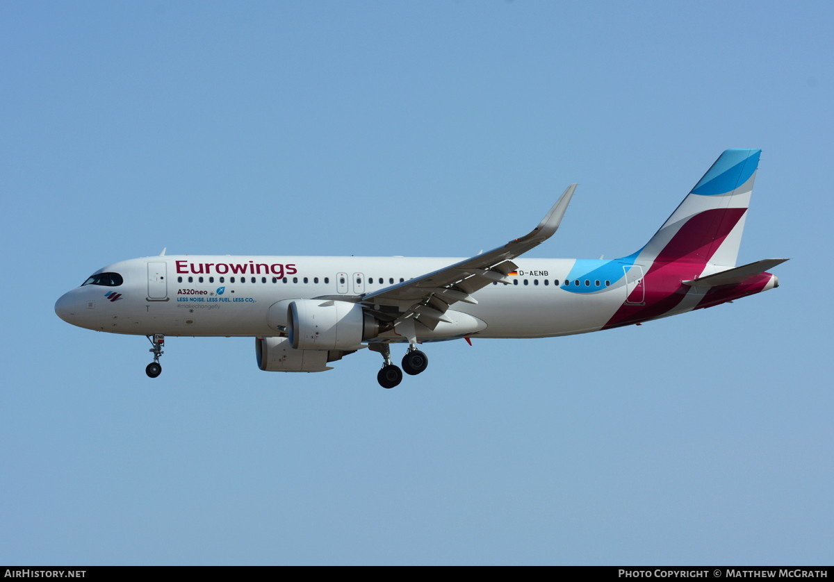 Aircraft Photo of D-AENB | Airbus A320-251N | Eurowings | AirHistory.net #643303