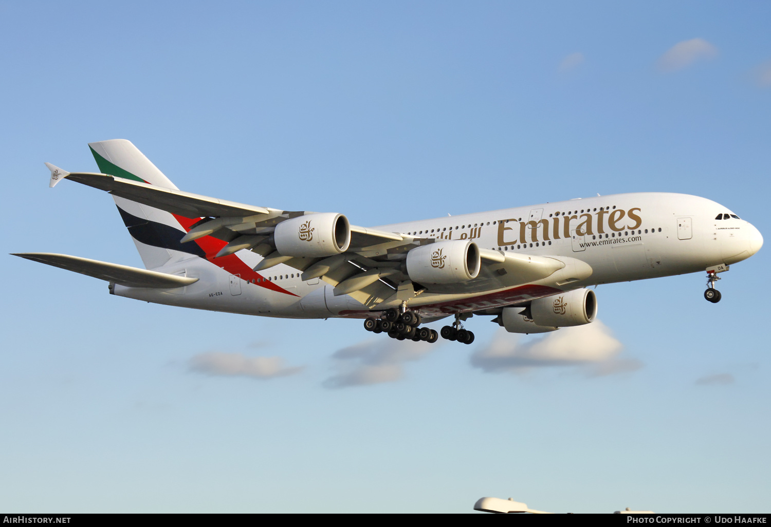 Aircraft Photo of A6-EDA | Airbus A380-861 | Emirates | AirHistory.net #643361