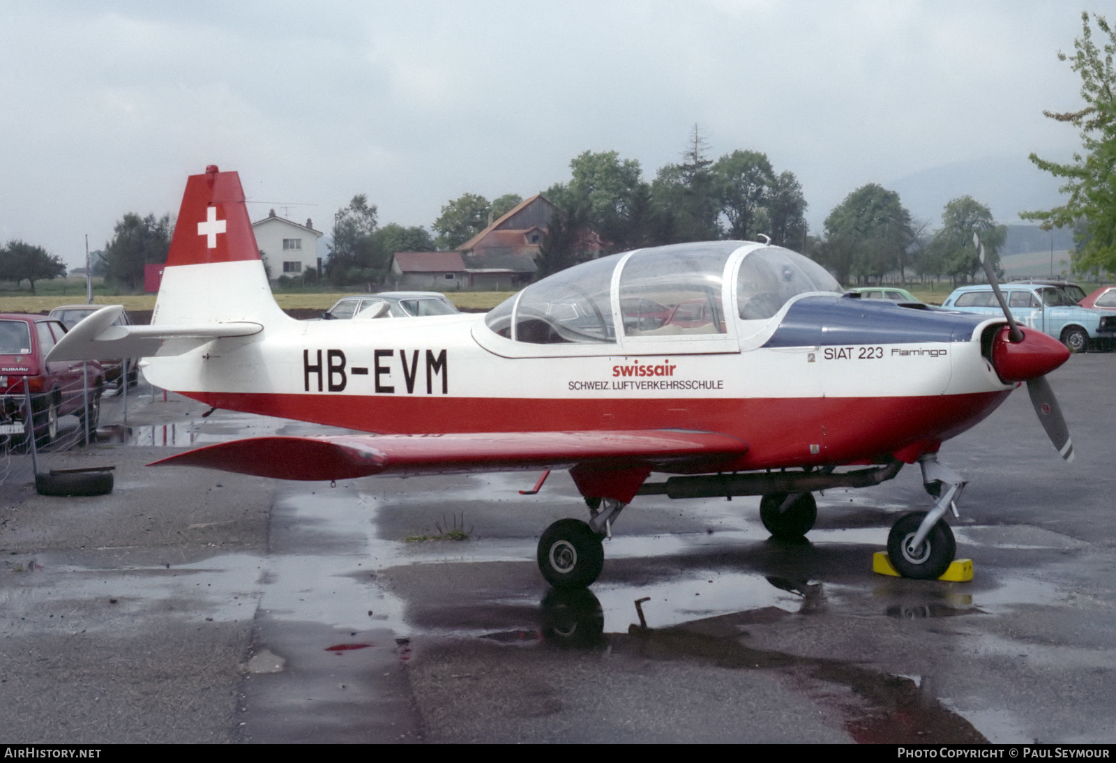 Aircraft Photo of HB-EVM | SIAT 223A-1 Flamingo | Swissair - Schweizerische Luftverkehrsschule | AirHistory.net #643366