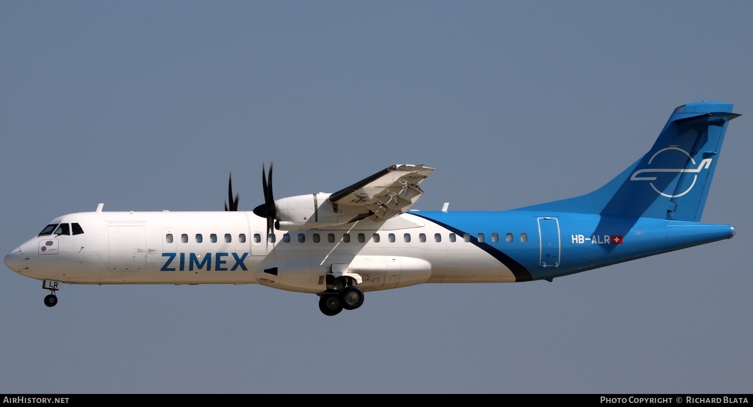 Aircraft Photo of HB-ALR | ATR ATR-72-500/F (ATR-72-212A) | Zimex Aviation | AirHistory.net #643379