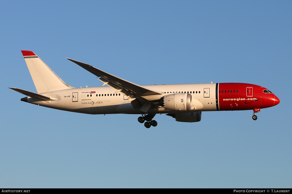 Aircraft Photo of LN-LNF | Boeing 787-8 Dreamliner | Norwegian | AirHistory.net #643383