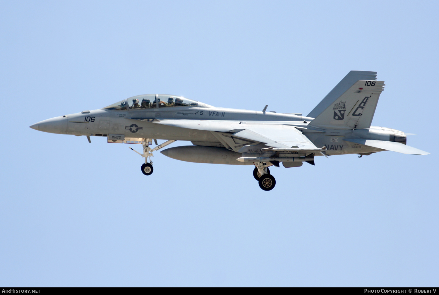 Aircraft Photo of 166631 | Boeing F/A-18F Super Hornet | USA - Navy | AirHistory.net #643394