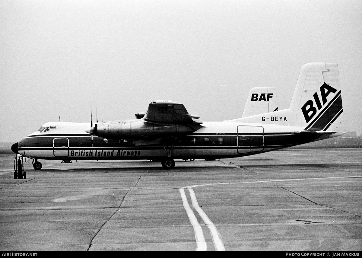 Aircraft Photo of G-BEYK | Handley Page HPR-7 Herald 401 | British Island Airways - BIA | AirHistory.net #643423