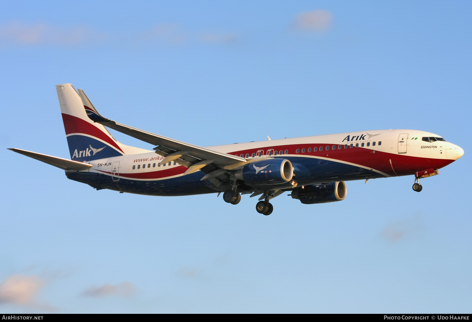Aircraft Photo of 5N-MJN | Boeing 737-86N | Arik Air | AirHistory.net #643548