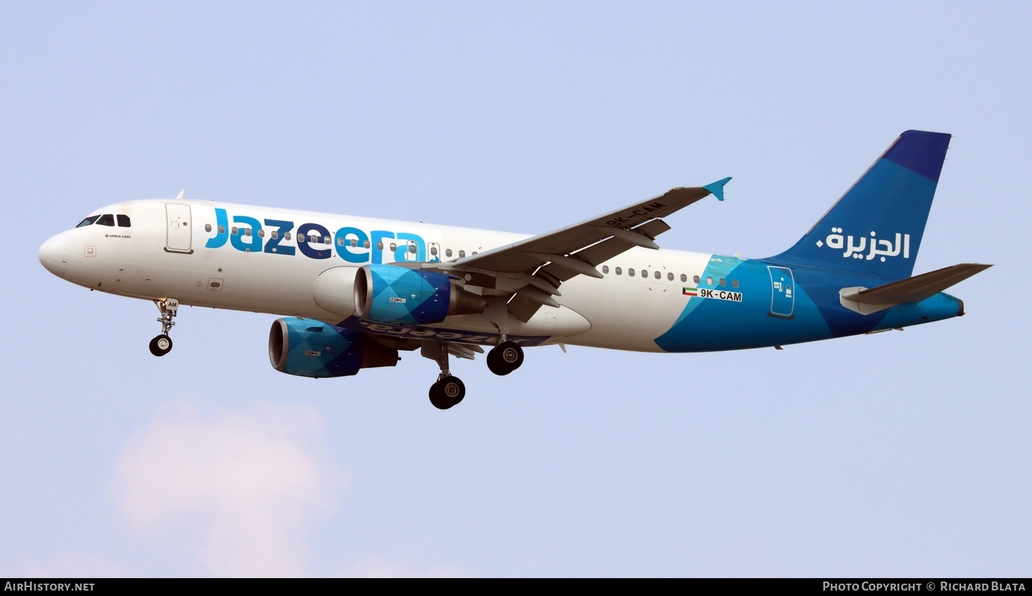 Aircraft Photo of 9K-CAM | Airbus A320-232 | Jazeera Airways | AirHistory.net #643731