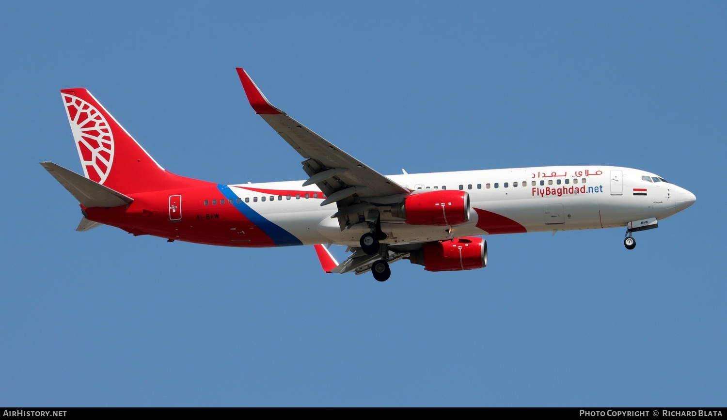 Aircraft Photo of YI-BAW | Boeing 737-8U3 | Fly Baghdad | AirHistory.net #643766