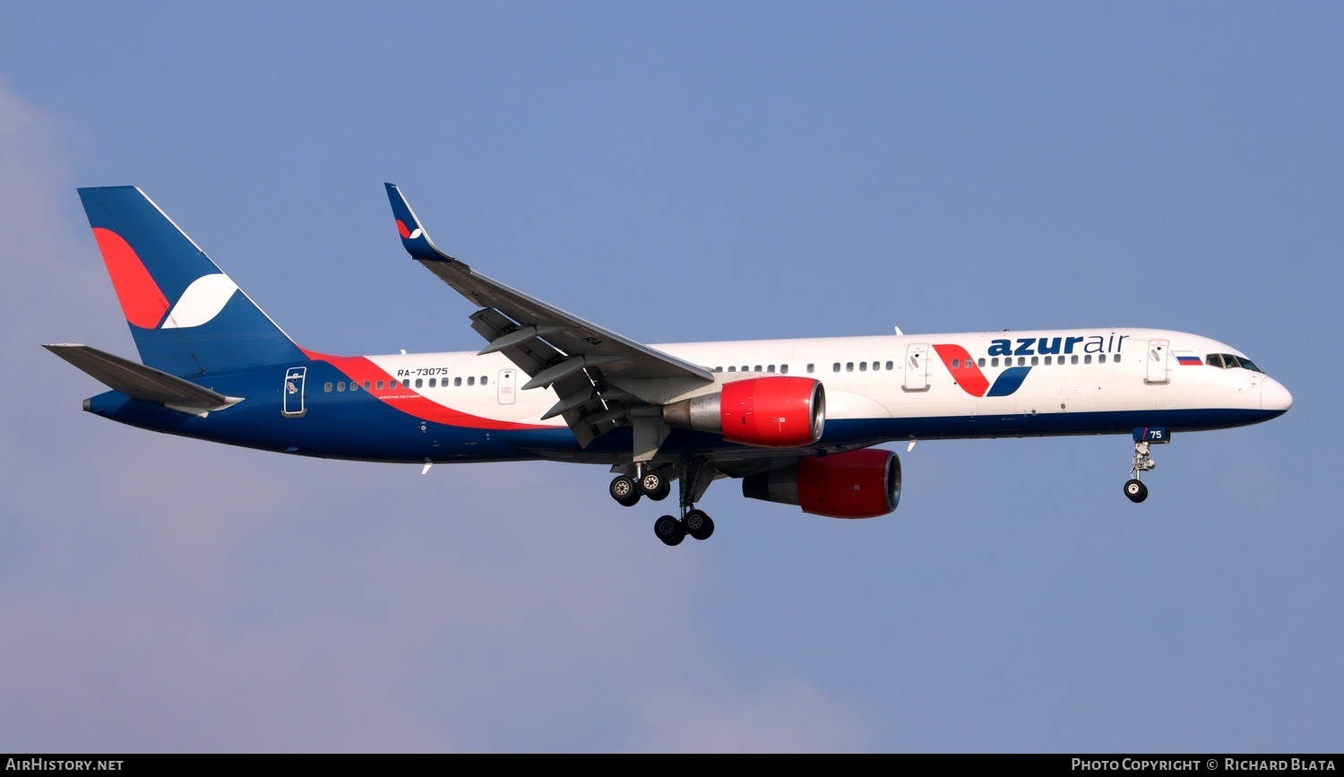 Aircraft Photo of RA-73075 | Boeing 757-2Q8 | Azur Air | AirHistory.net #643816