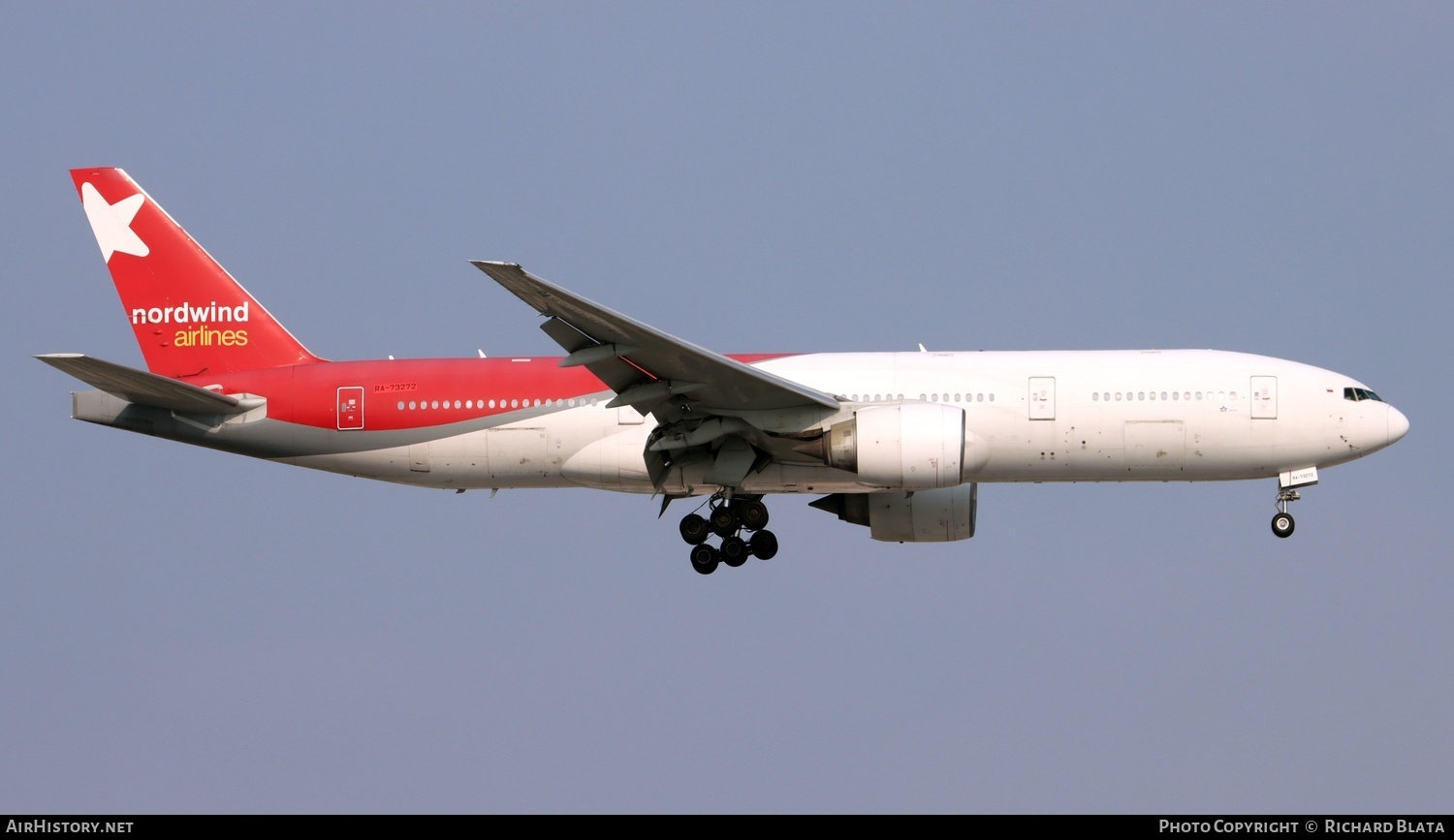 Aircraft Photo of RA-73272 | Boeing 777-2Q8/ER | Nordwind Airlines | AirHistory.net #643844