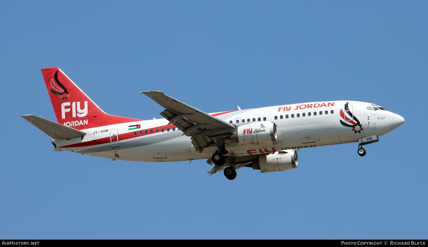 Aircraft Photo of JY-SOB | Boeing 737-33V | Fly Jordan | AirHistory.net #643866