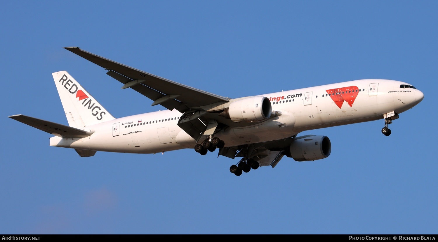Aircraft Photo of RA-73330 | Boeing 777-21H/ER | Red Wings | AirHistory.net #643871