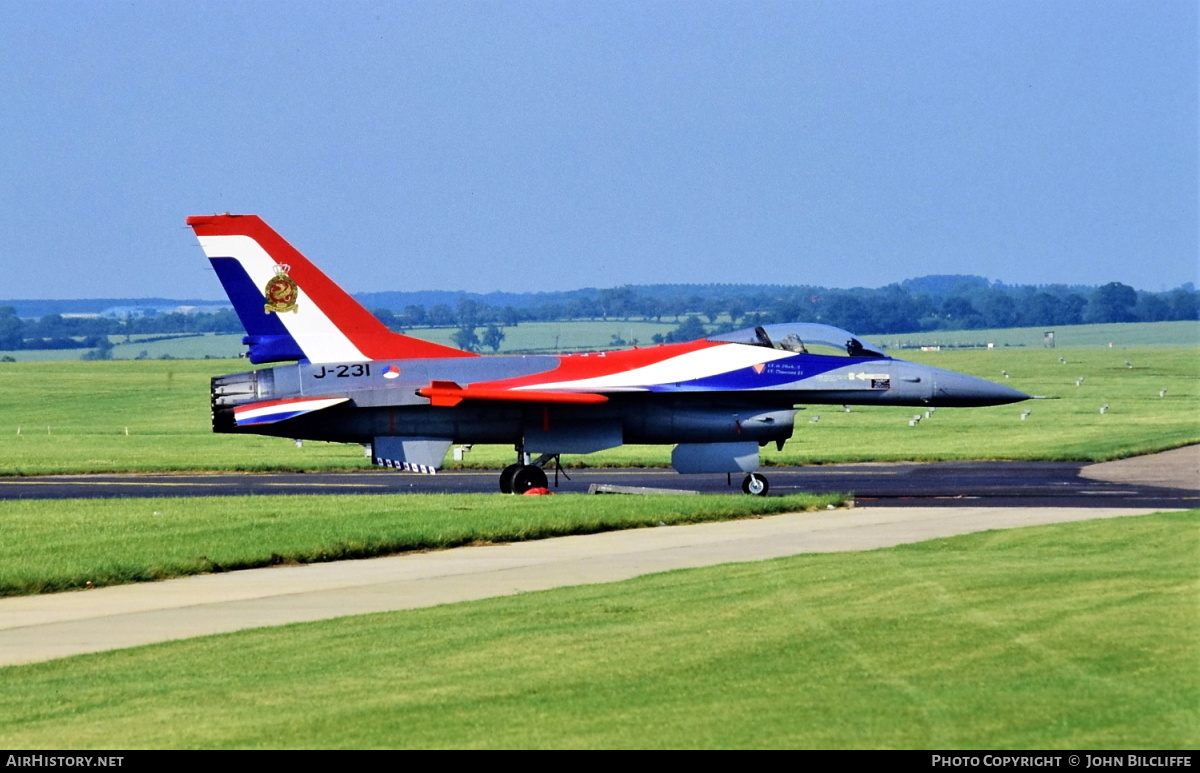 Aircraft Photo of J-231 | General Dynamics F-16A Fighting Falcon | Netherlands - Air Force | AirHistory.net #643888