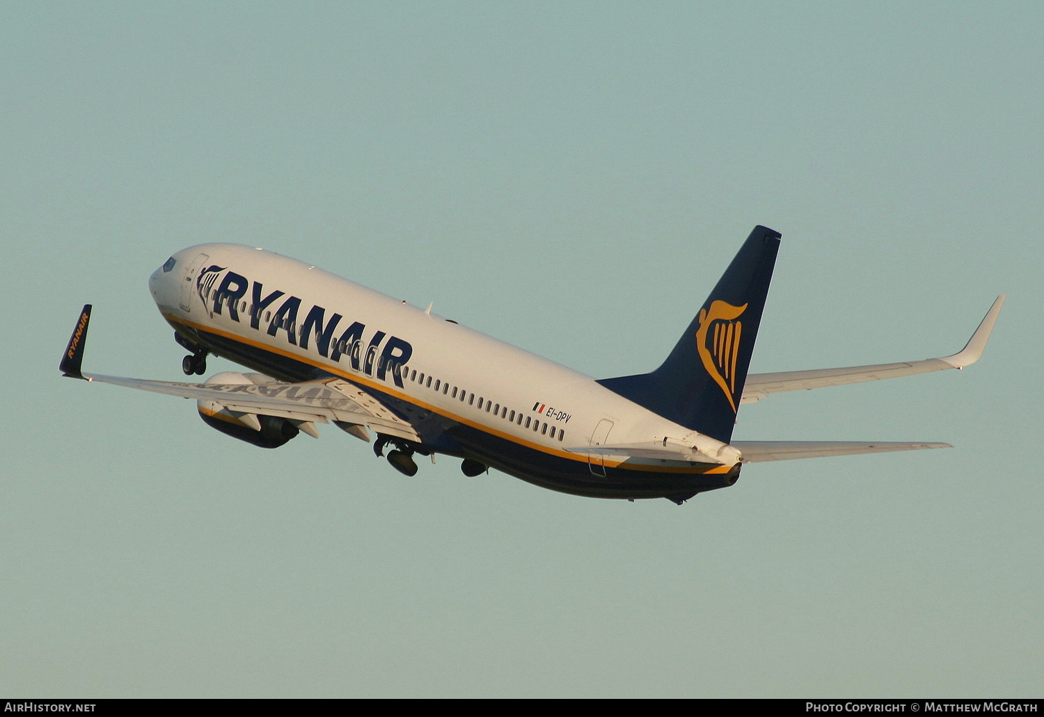 Aircraft Photo of EI-DPV | Boeing 737-8AS | Ryanair | AirHistory.net #643969