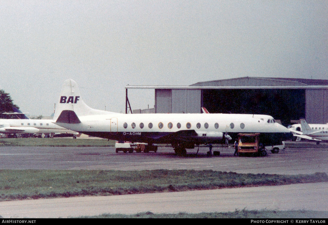 Aircraft Photo of G-AOHM | Vickers 802 Viscount | British Air Ferries - BAF | AirHistory.net #644048