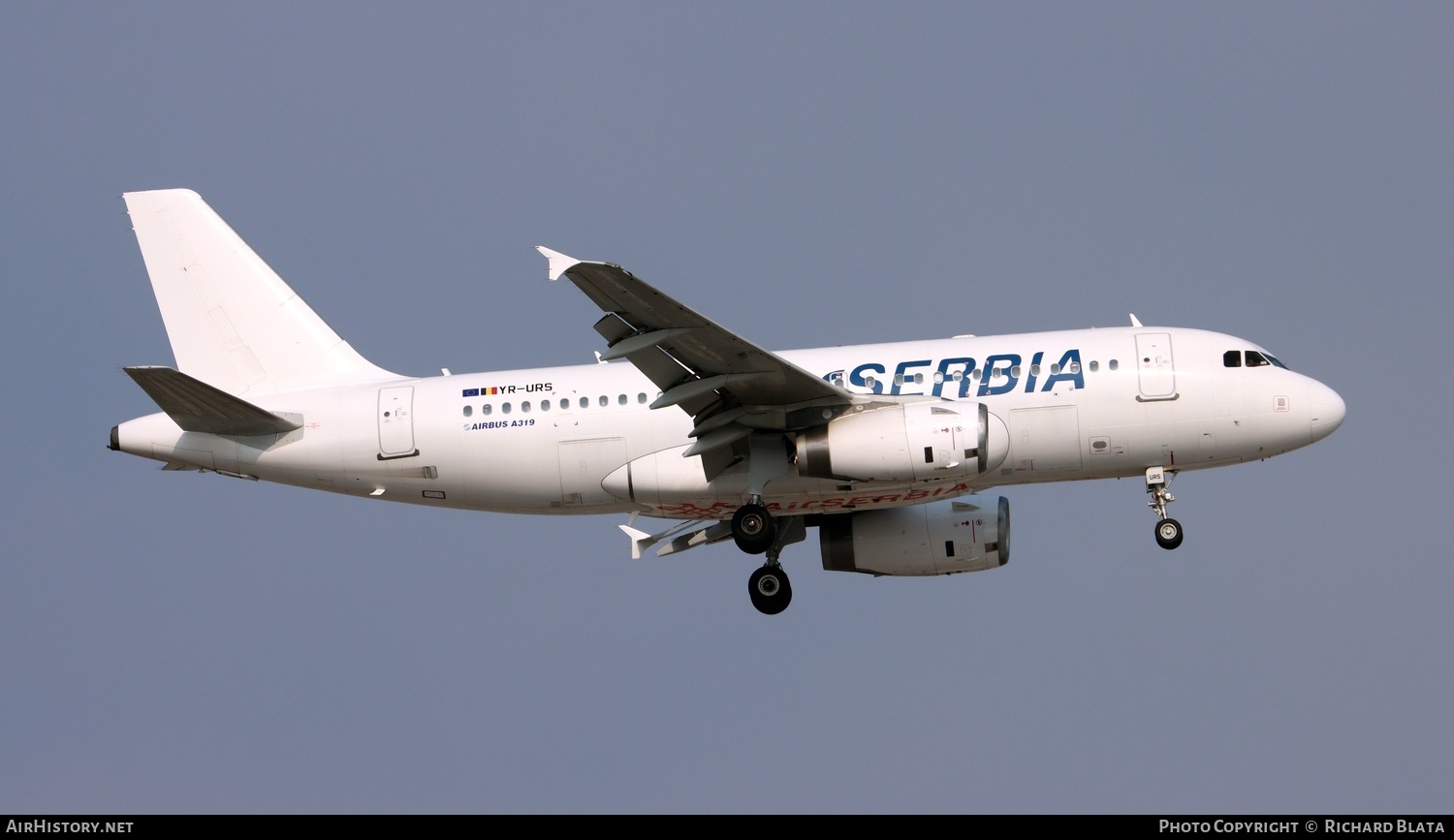 Aircraft Photo of YR-URS | Airbus A319-132 | Air Serbia | AirHistory.net #644064