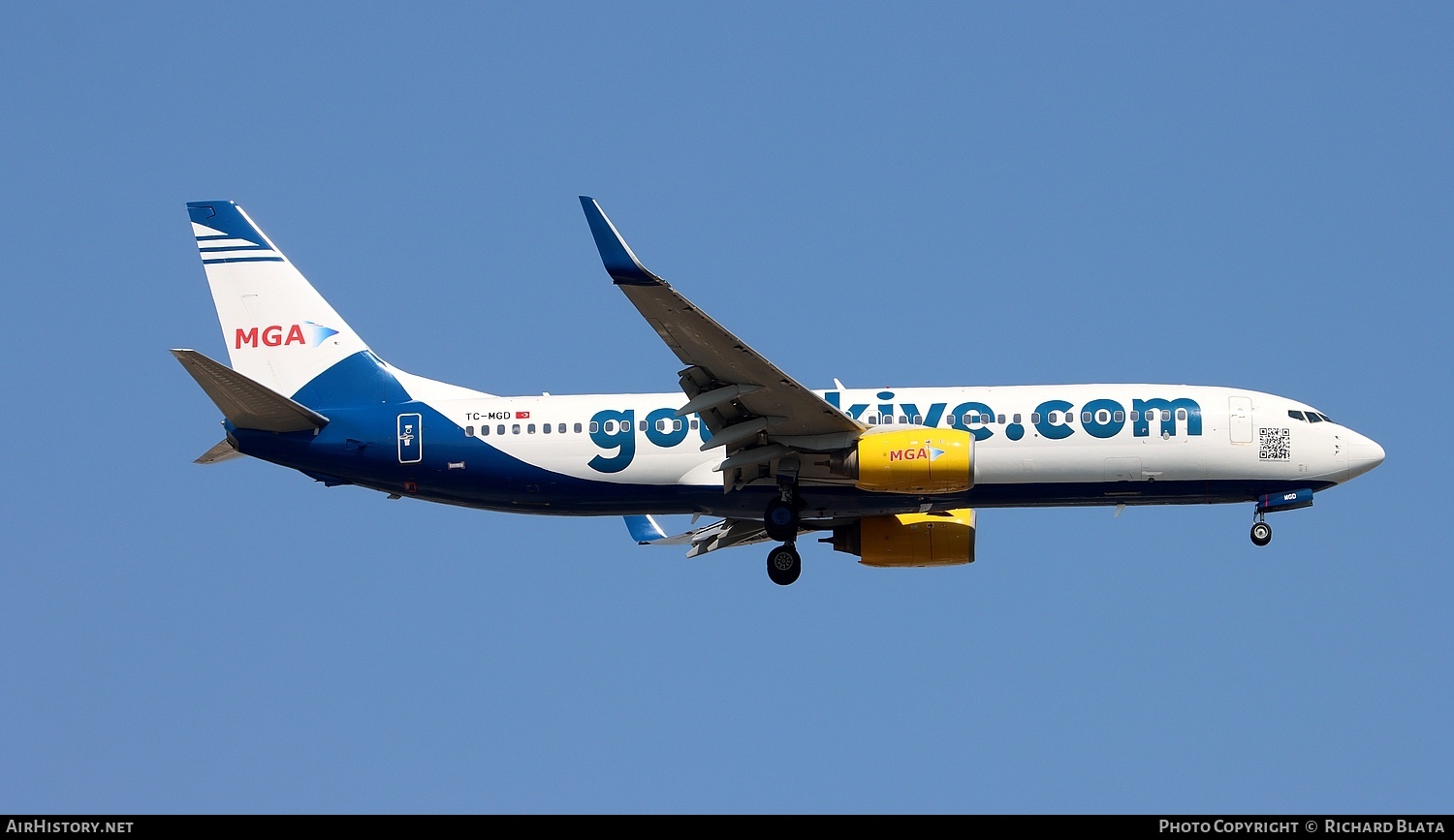 Aircraft Photo of TC-MGD | Boeing 737-8K5 | MGA - Mavi Gok Aviation | AirHistory.net #644122