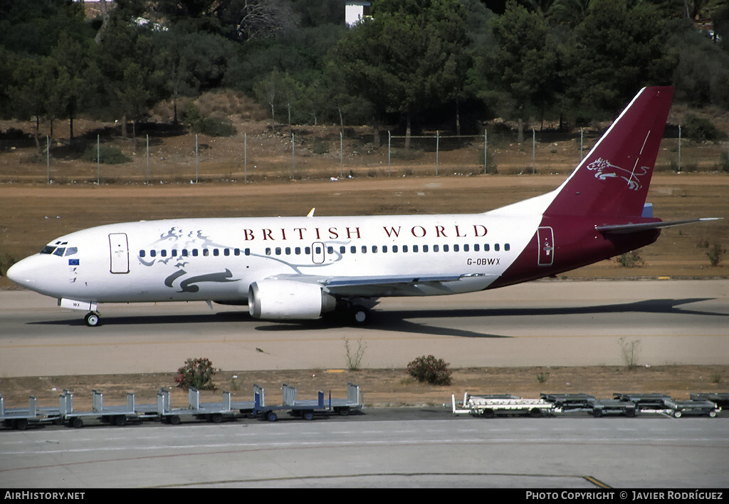 Aircraft Photo of G-OBWX | Boeing 737-3Y0 | British World Airlines | AirHistory.net #644261