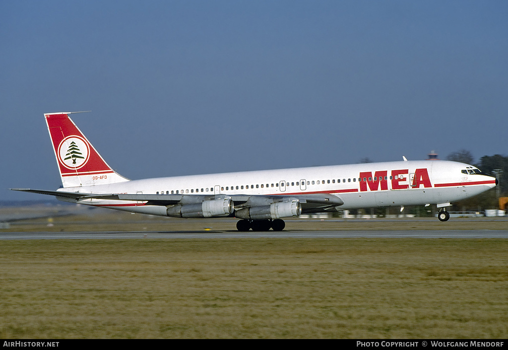 Aircraft Photo of OD-AFD | Boeing 707-3B4C | MEA - Middle East Airlines | AirHistory.net #644272