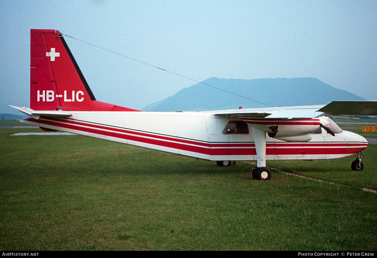 Aircraft Photo of HB-LIC | Britten-Norman BN-2A-26 Islander | AirHistory.net #644393